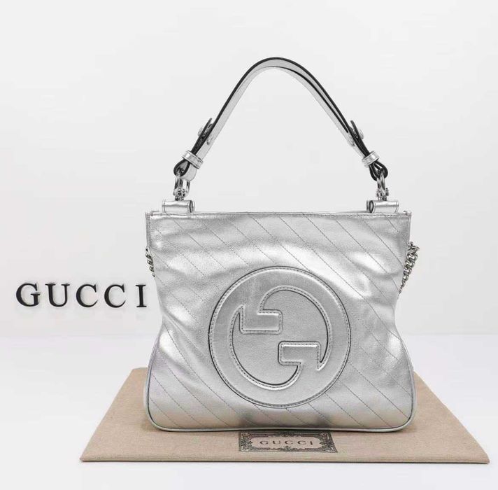 Mała torebka skórzana GUCCI Blondie Interlocking Double G