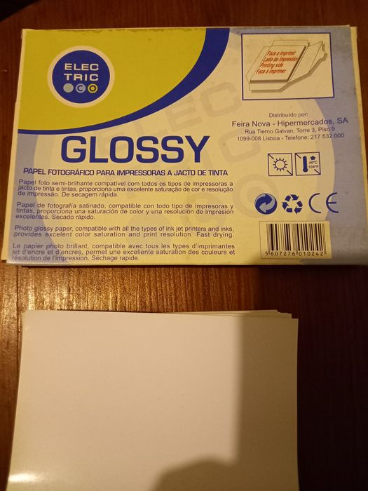 Papel fotográfico pequeno