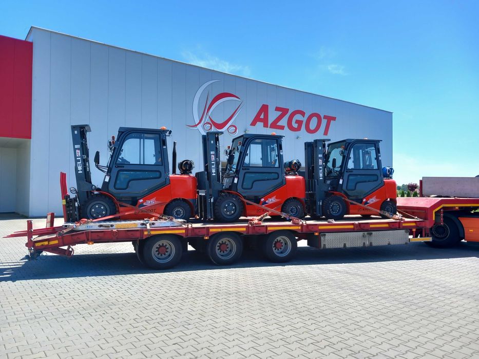 Wózek Widłowy Spalinowy Heli 3,5t Maszt 4,7 Paletyzer Wideł 2024-09