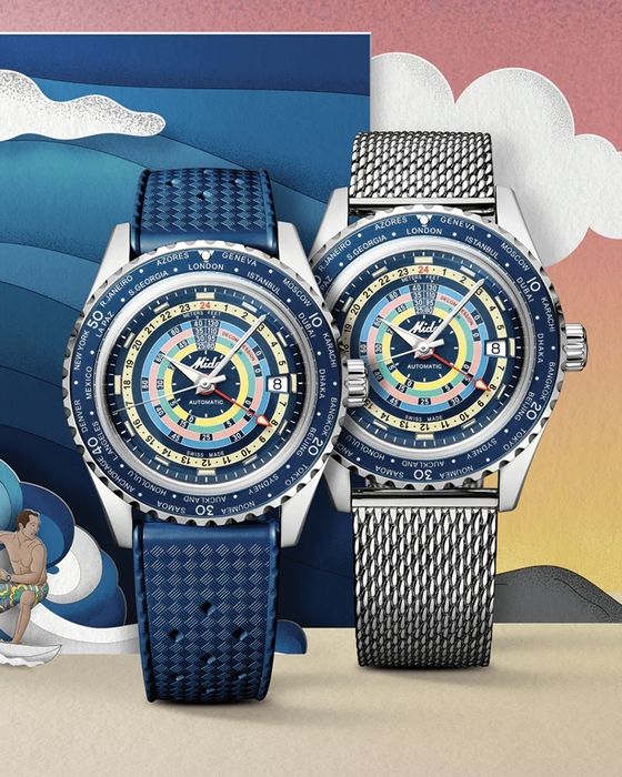 Mido Ocean Star Decompression Worldtimer M026.829.17.041.00