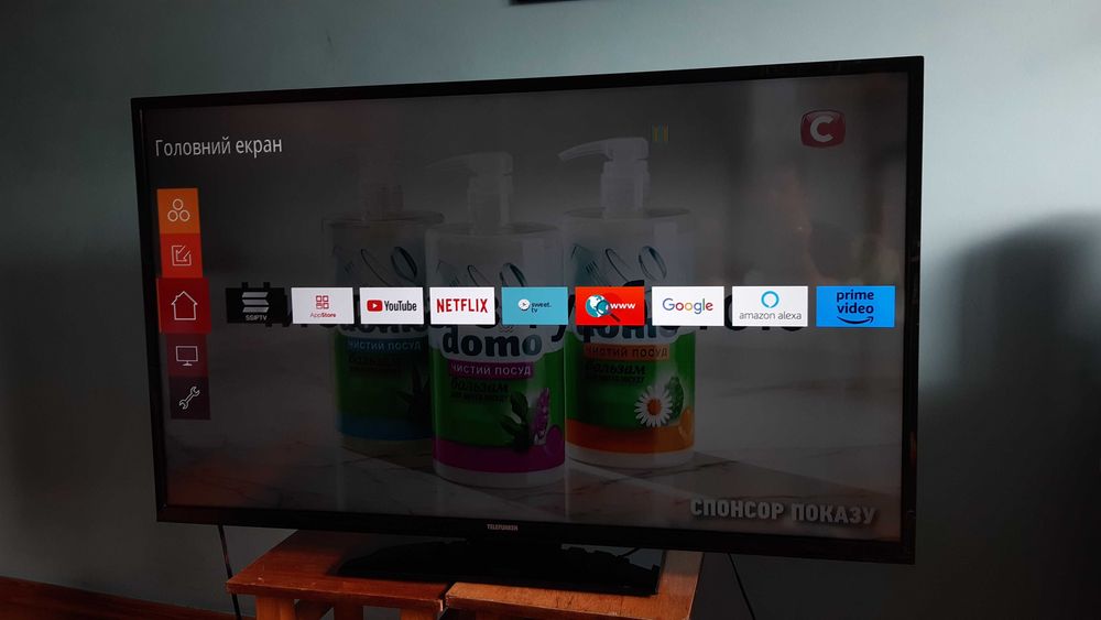 49" смарт 4K TELEFUNKEN  (Німеччина), гарантія 6 місяців!