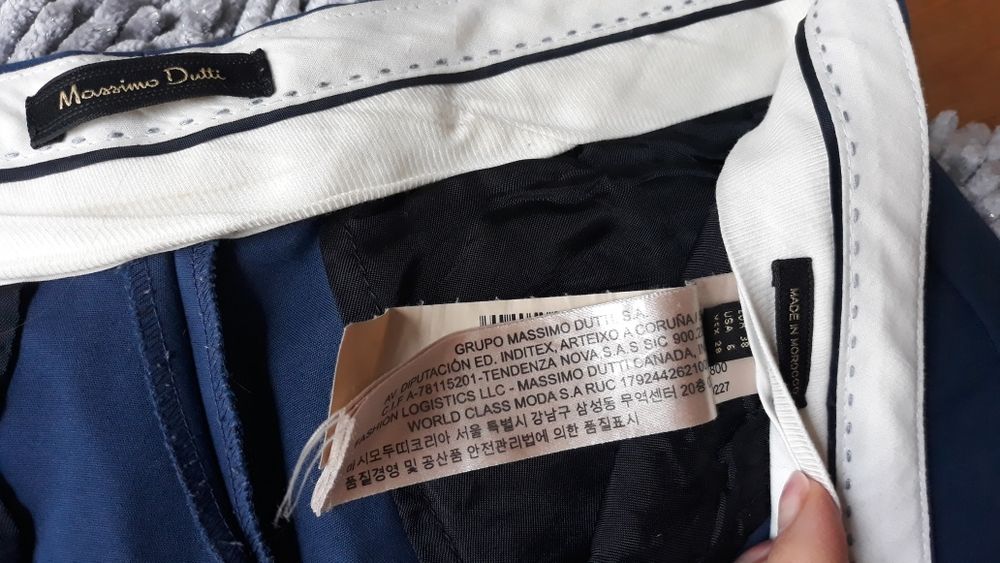 Spodnie niebieskie Massimo Dutti 38