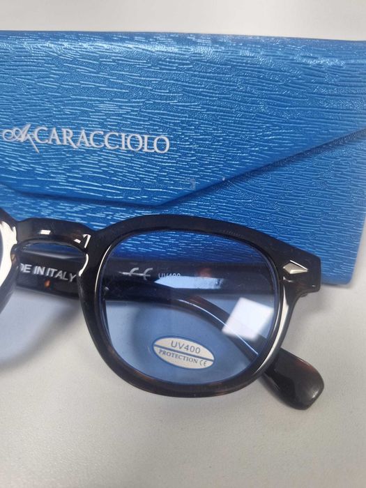 Óculos Sol Caracciolo - Castanhos lentes azuis