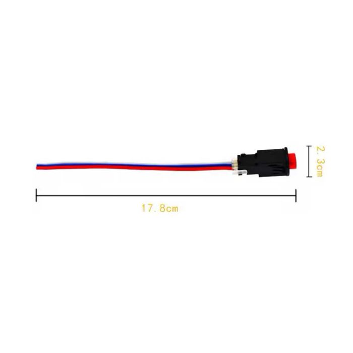 Interruptor 4 Piscas Universal Encastrar - Luz de Emergência para Moto