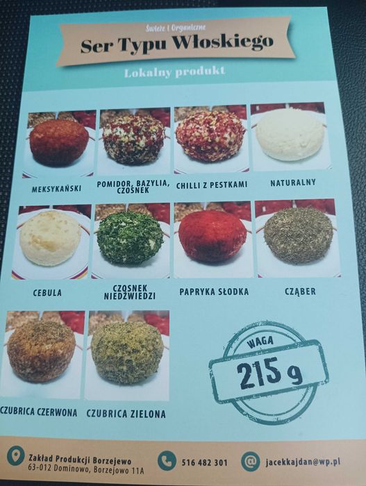 Serki wędzone typu włoskiego.