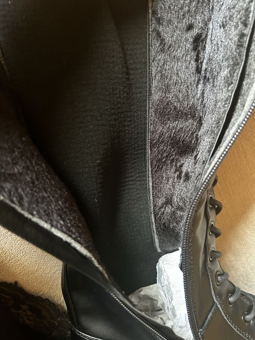 Kozaki do kolan sznurowane eko skóra ocieplane