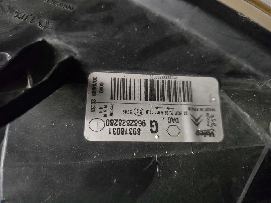lampa przód Citroen Berlingo 3 III 08-