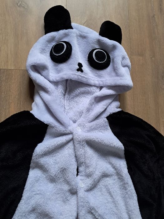 Panda onesie kigurami strój przebranie kostium kombinezon L