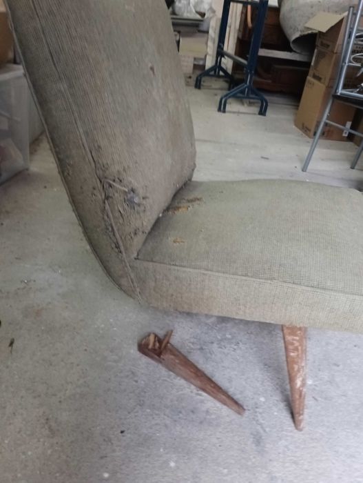 cadeirão vintage para reparar