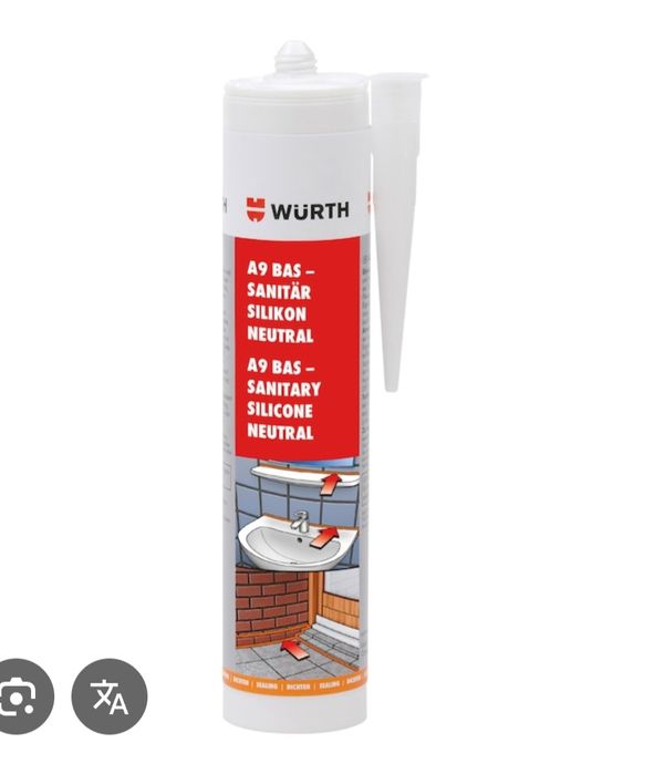 Silicone Whurth Neutro Branco e transparente