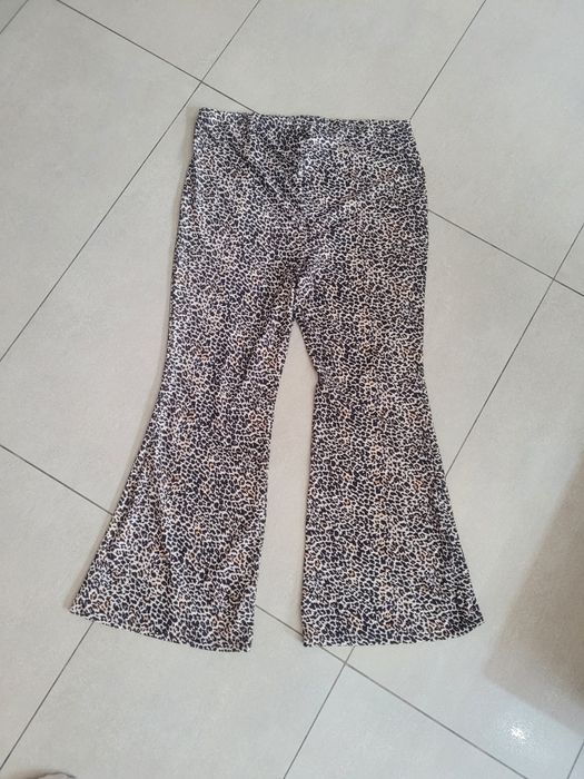 Spodnie z szeroką nogawką dzwony XXL Shein