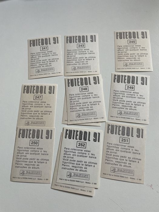 Cromos Benfica 1991 novos
