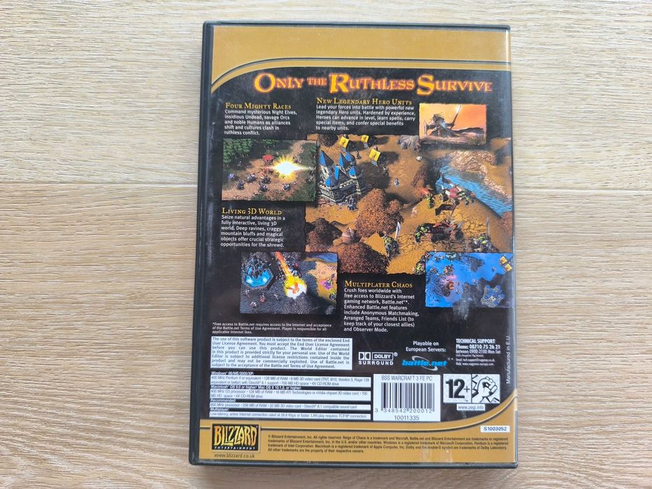 Warcraft III Reign of Chaos [PC / MAC] - Płyta bez żadnych rys!