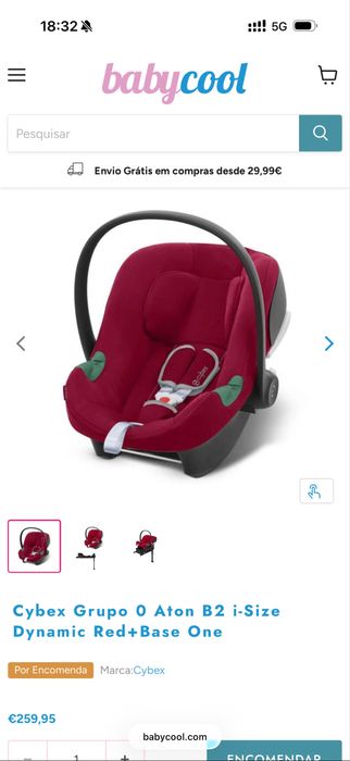 Cybex Aton B2 i-Size assento de carro novo