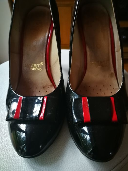 Buty damskie, lakierowane szpilki, Arka, rozmiar 39