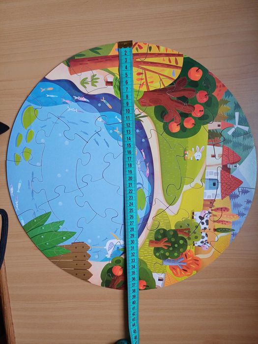 Пазли Trefl 30 ел.,Рибалка-Пазл-гра, дерев'яні "Fun farm 3 in 1",24 ел