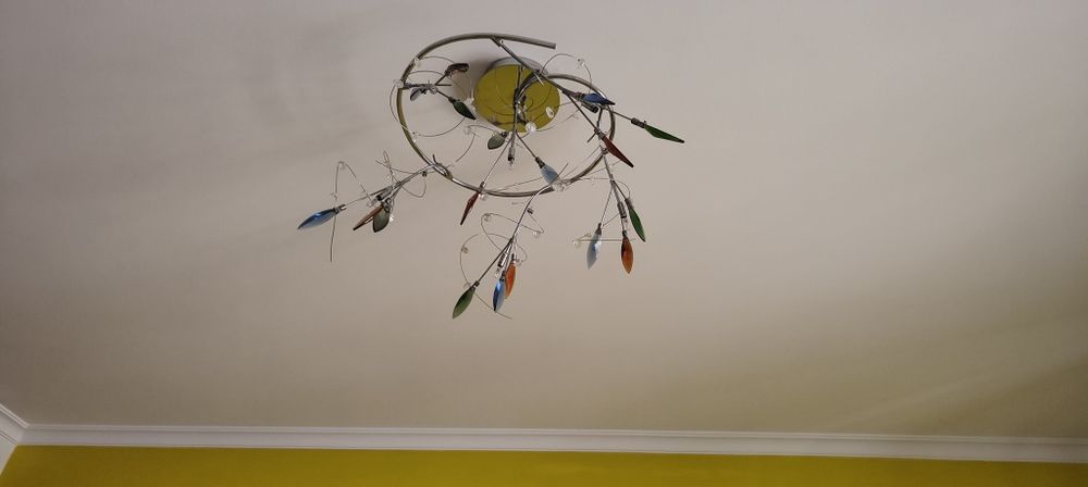 Lustre de ferro, Chrome,metalizado,  cinzento