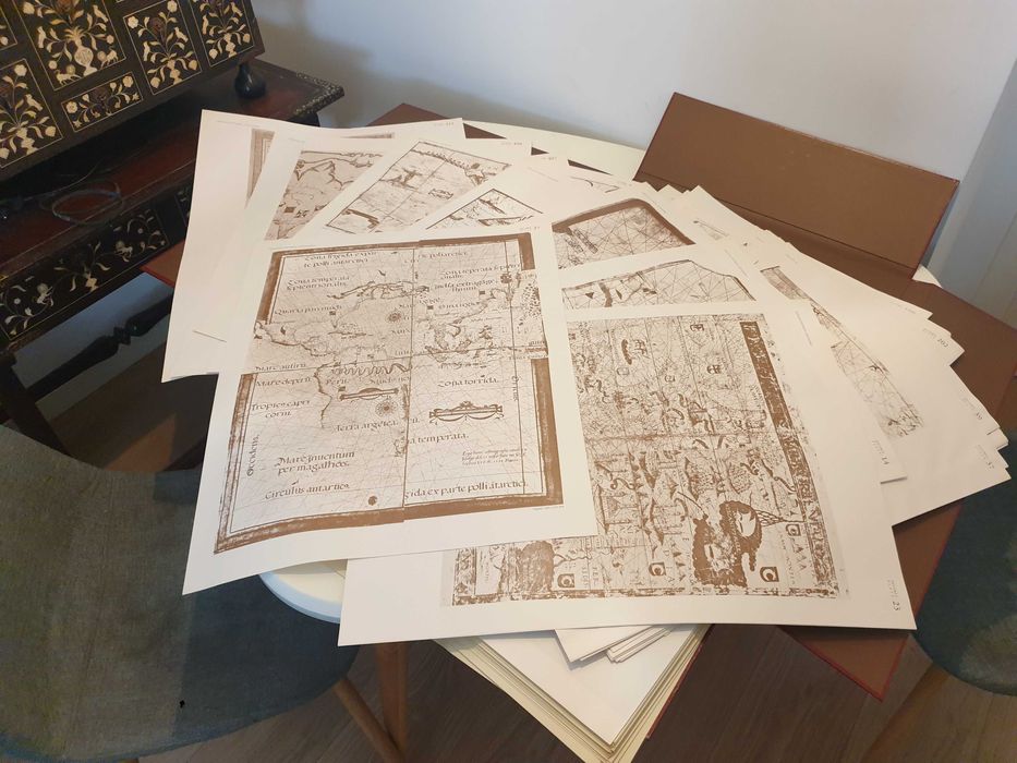 Monumenta Cartographica FAC-SIM 1987 6 Volumes + MAPAS Obra COMPLETA