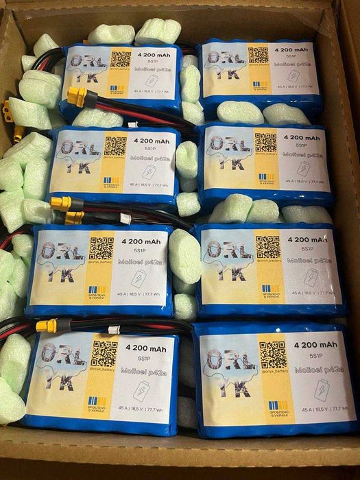 Батарея для FPV дронів Акумулятор для ФПВ дрона Акумулятор 6s2p 6s3p