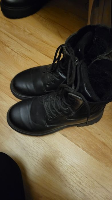 Ботинки черные зимние
