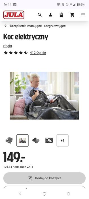 Koc podgrzewany z Jula Bright