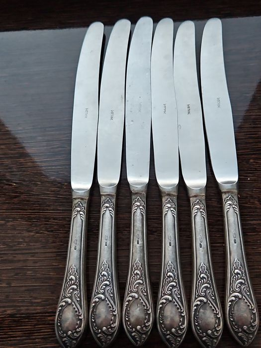 Набор ножей,серебро 875*