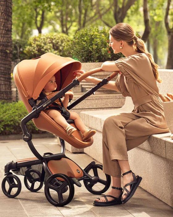 Carrinho de bebe Mima Xari Camel  Todos os acessórios