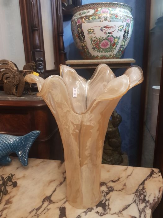 2 jarras em vidro murano  colorido