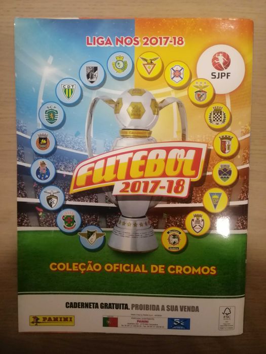 Caderneta Futebol 2017-18 - Panini [Vazia]
