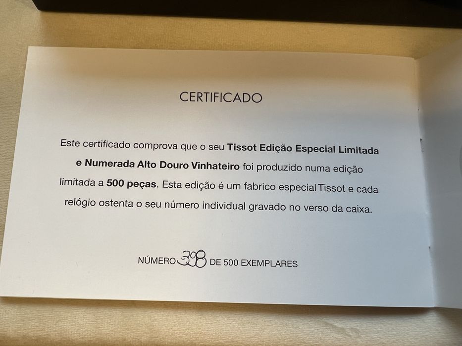 Relógio Tissot Alto Douro Vinhateiro (Full Set)