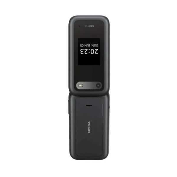 Telemóvel de Tampa Nokia 2660 Flip Preto Dual SIM Desbloqueado