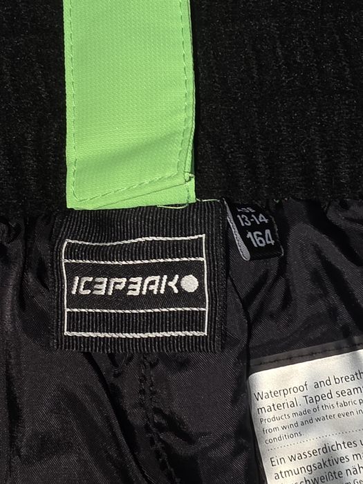 Icepeak Carter Junior spodnie narciarskie roz.164 snowboardowe, wodood