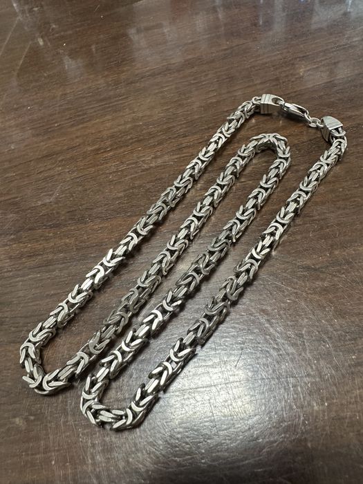 Łańcuszek splot królewski srebrny 5 mm ,  60cm, waga 74 g.