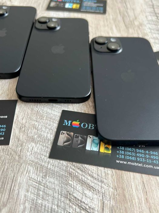 iPhone 15 128gb Black физ лоток айфон акб 100%