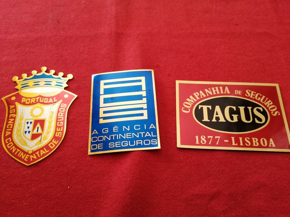 Chapas antigas companhias de seguros