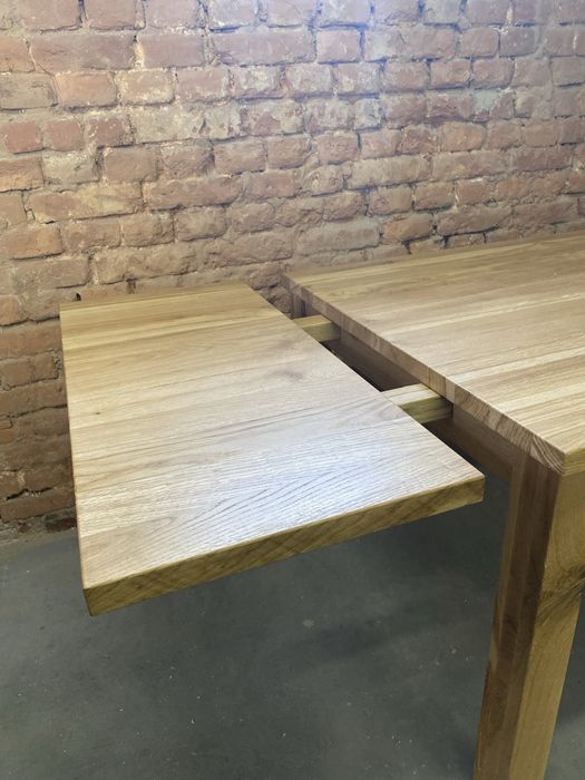 Stół dębowy z dostawkami 140cm+(2x40cm)x90x80