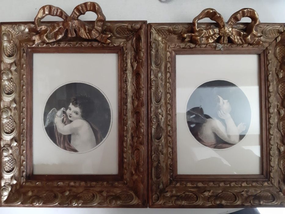 Very old frames with angel