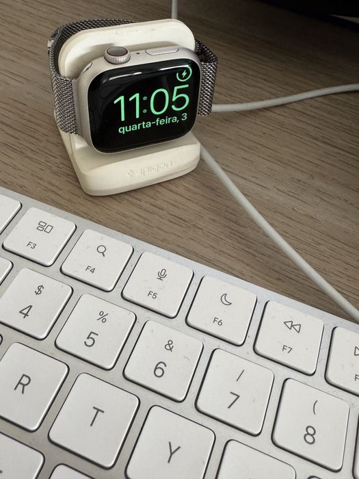 Apple Watch Serie 7 Starlight 38mm bracelete milanese com LTE