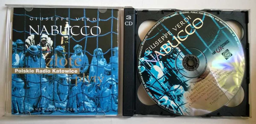 3CD Złote Płyty Radio Katowice Kolędy Verdi Nabucco Kałudow NOWE