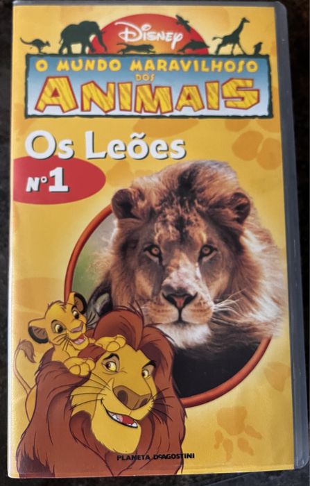 Lote de 5 cassetes VHS desenhos animados