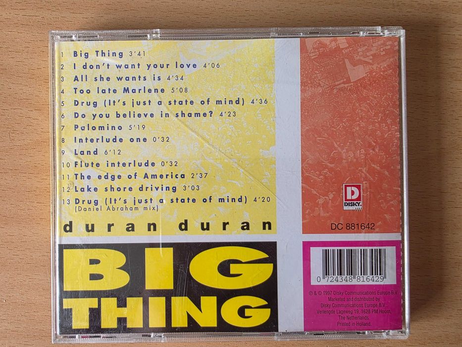 CD de música "Big Things" dos Duran Duran