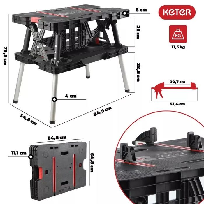 Верстак переносний Keter  Work Table Pro (237005)