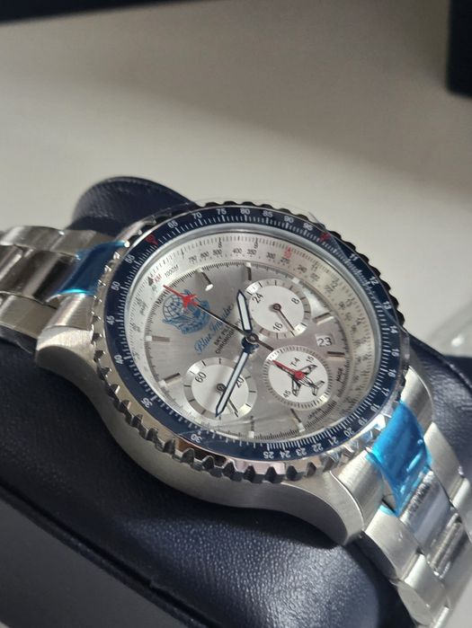 Nowy JDM Zegarek Blue Impulse Sky Pilot Solar Chronograph - Mechanizm Seiko,