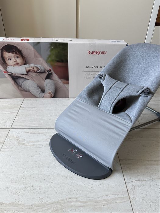 Шезлонг BabyBjörn Bouncer Bliss Light Grey (3D Jersey)