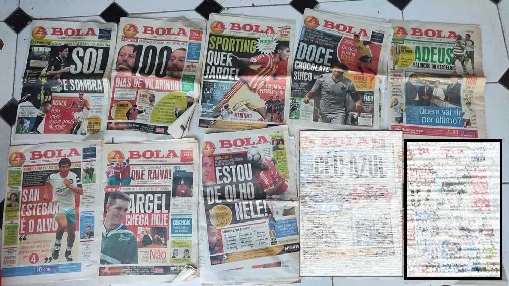 Lote 66 Jornais A Bola - Ano de 2001