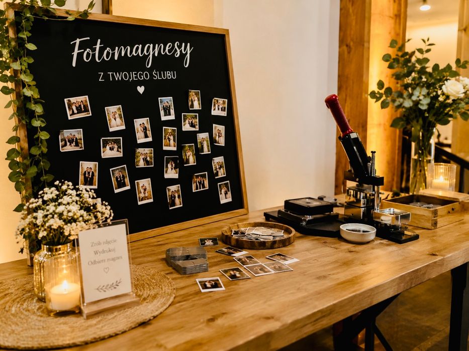 Fotobudka Vintage, Personalizowane Lustro, Fotomagnesy, Upominki dla gości – Wolne Terminy 2026!