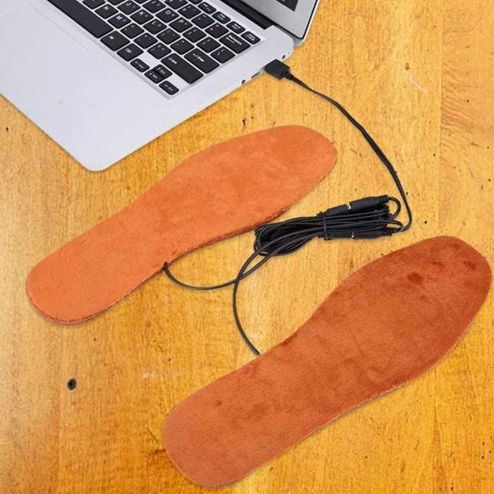Стельки теплые с подогревом от USB для обуви ног
