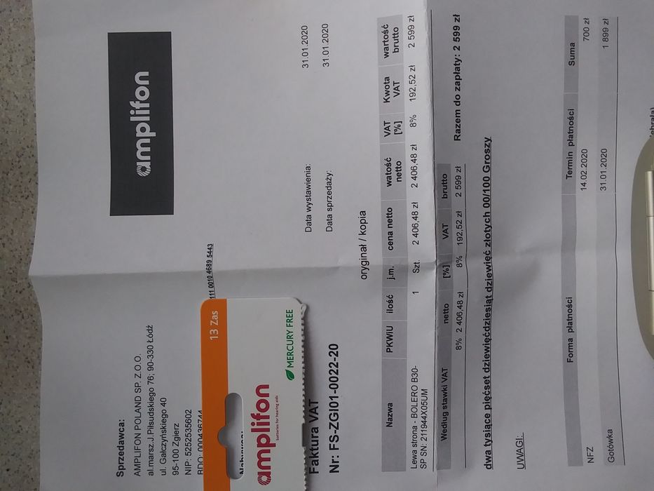 Aparat słuchowy Phonak Bolero