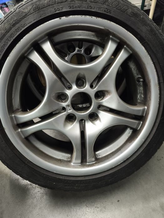 4 Jantes Originais BMW M3 style 68 E46 + 4 pneus Bridgestone Potenza