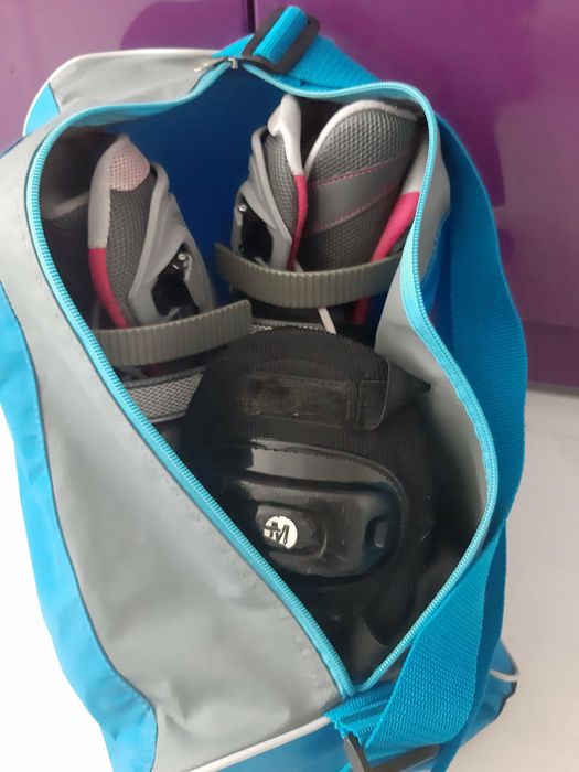 Фирменные роликовые коньки Reaction В053 вместе с оригинальной сумкой